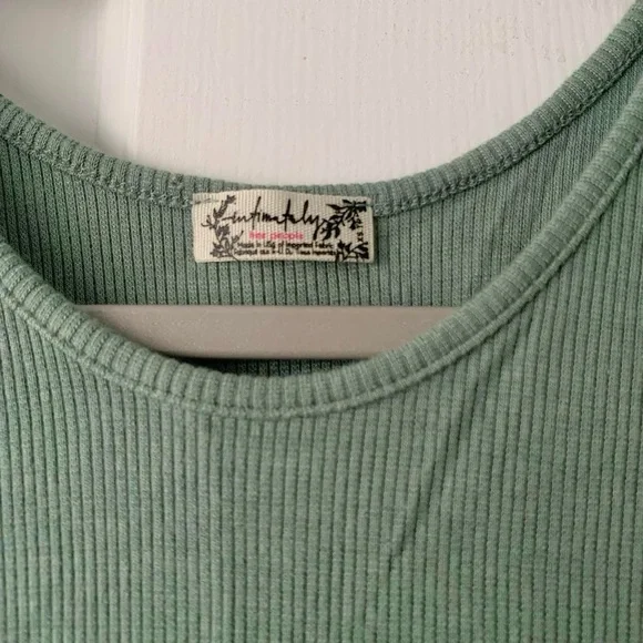 Free People High Neck Ribbed Crop - Picture 4 of 5